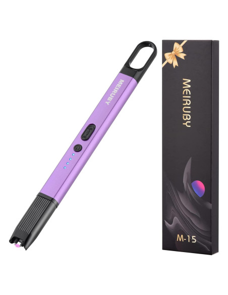 Encendedor eléctrico MEIRUBY M-15 recargable USB púrpura Encendedor eléctrico MEIRUBY M-15 recargable USB púrpura