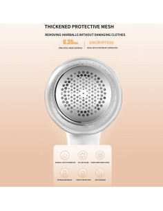 Quitapelusas eléctrico HvaMo LR123 con 6 hojas y USB 2