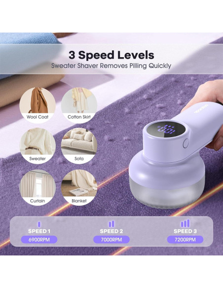 Afeitadora de Tela Bubbacare Recargable 6 Cuchillas LED Afeitadora de Tela Bubbacare Recargable 6 Cuchillas LED