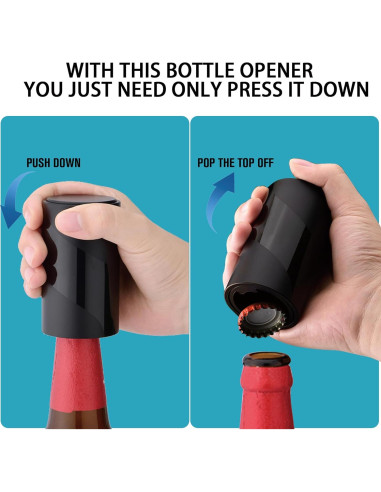 2 Abrebotellas Automáticos Uinxan con Imán - Negro