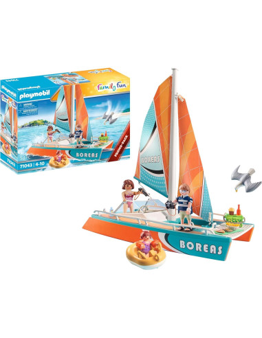 Catamarán Playmobil 71043 con 3 Figuras y Accesorios
