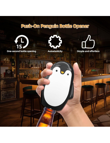 Abridor de Botellas Pingüino 2PCS Dayinkes Magnético