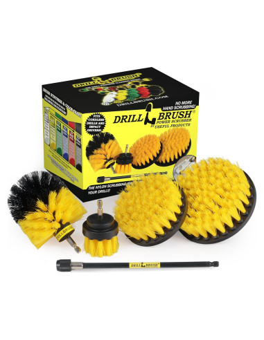 Juego de Cepillos de Limpieza para Taladro Drillbrush 5 Pzas