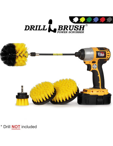 Juego de Cepillos de Limpieza para Taladro Drillbrush 5 Pzas