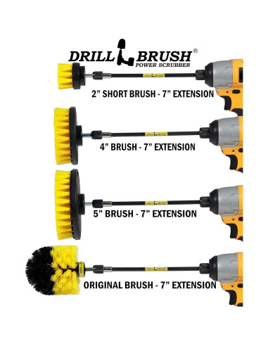 Juego de Cepillos de Limpieza para Taladro Drillbrush 5 Pzas