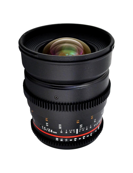 Lente Cine Rokinon 24mm T1.5 Gran Angular para Nikon Lente Cine Rokinon 24mm T1.5 Gran Angular para Nikon