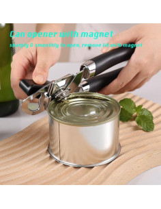 Abrelatas Manual 3-en-1 YESTAR Acero Inoxidable Negro 2