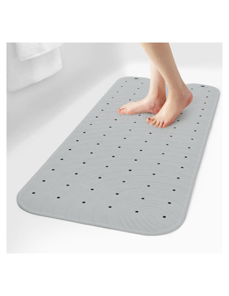Alfombrilla de Baño Antideslizante SelfSuite 99x41 cm Gris Alfombrilla de Baño Antideslizante SelfSuite 99x41 cm Gris
