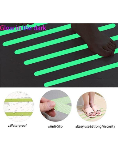 Calcomanías Antideslizantes Luminiscentes Kyerivs 24 Pcs