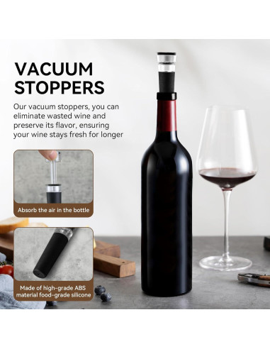 Abridor de Vino Eléctrico Recargable Zhongshan 348g 4 en 1