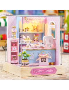 Kit Casa de Muñecas Miniatura DIY TuKIIE Madera Dulce Sabor 2