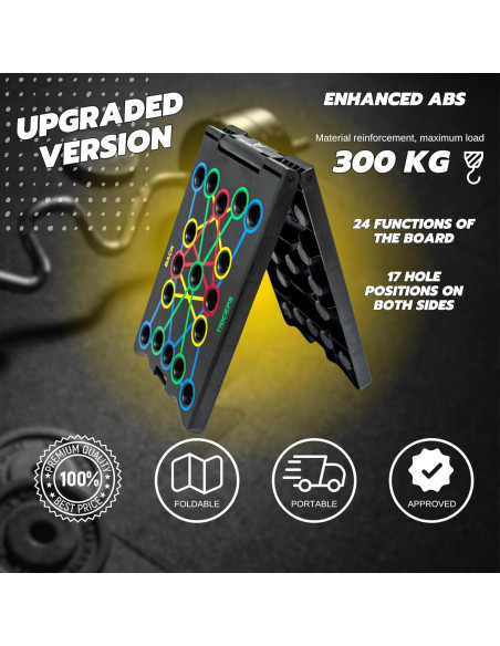 Tabla de Flexiones Plegable EPIC CORE FITNESS 32 en 1 Tabla de Flexiones Plegable EPIC CORE FITNESS 32 en 1