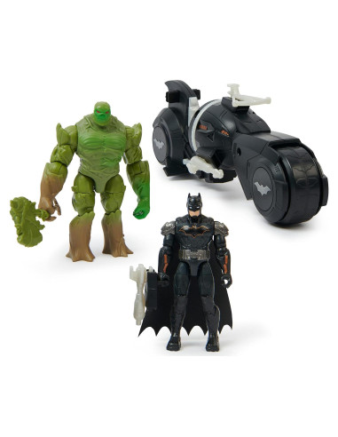 Conjunto Batcycle Batman y Swamp Thing con Accesorios