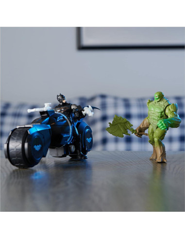 Conjunto Batcycle Batman y Swamp Thing con Accesorios
