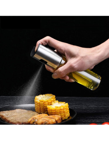 Rociador de Aceite ZEREOOY 100ml Acero Inoxidable Vidrio