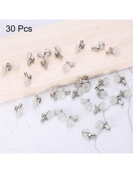 Soportes de Estante Ajustables HARFINGTON 30pcs 5mm Zinc Soportes de Estante Ajustables HARFINGTON 30pcs 5mm Zinc