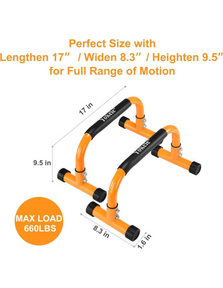 Barra de Flexiones Yokele 24 cm Antideslizante para Calistenia Barra de Flexiones Yokele 24 cm Antideslizante para Calistenia