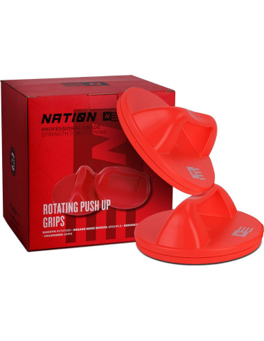 Barras de Flexiones Rotativas WOD Nation - Antideslizantes