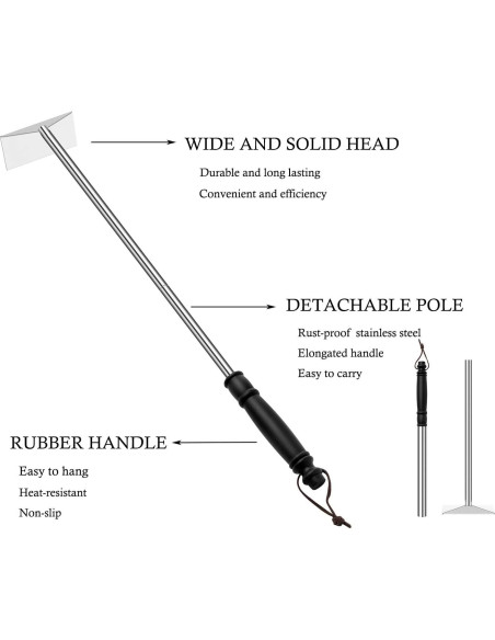 Rastrillo de cenizas Grilliance 64 cm para parrilla BBQ Rastrillo de cenizas Grilliance 64 cm para parrilla BBQ