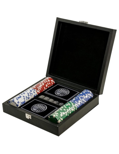 Set de Póker Patriótico - 100 Fichas, Cartas y Dados