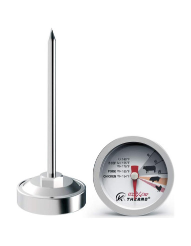 Termómetro de Carne KT THERMO Set de 4 Acero Inoxidable