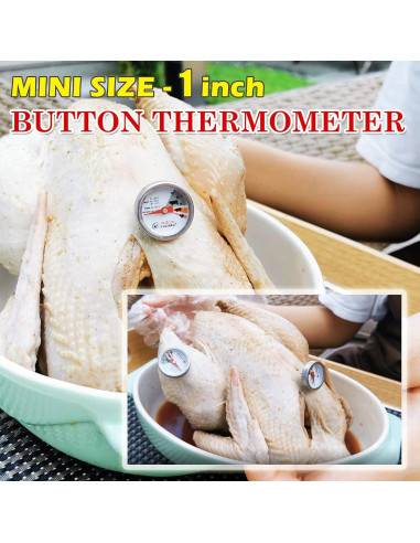 Termómetro de Carne KT THERMO Set de 4 Acero Inoxidable