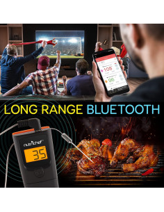 Termómetro Digital Inalámbrico NutriChef BBQ 150m con App 2