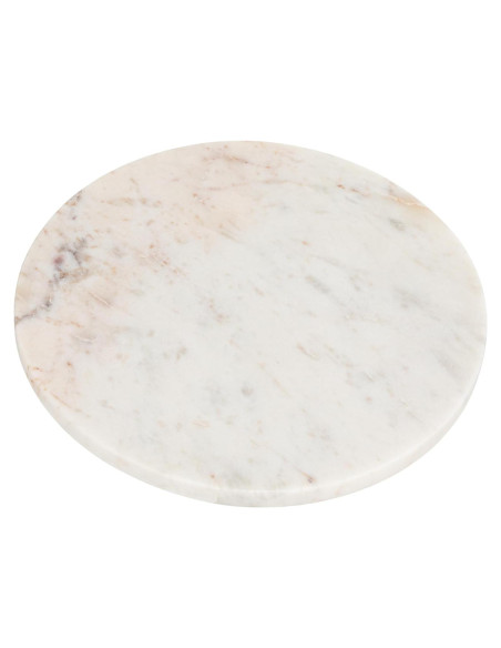 Tabla de Cortar Redonda de Mármol Blanco Creative Co-Op 28 cm Tabla de Cortar Redonda de Mármol Blanco Creative Co-Op 28 cm