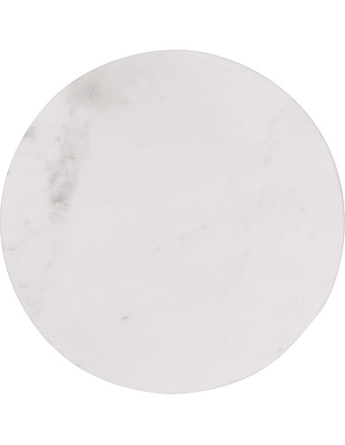 Tabla de Cortar Redonda de Mármol Blanco Creative Co-Op 28 cm