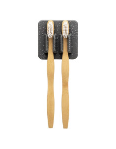Soporte para Cepillos de Dientes Tooletries George - Silicona Carbón