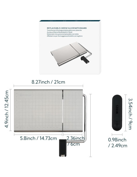 Cortador de Queso KITCHENDAO KD20326 Acero Inoxidable Cortador de Queso KITCHENDAO KD20326 Acero Inoxidable