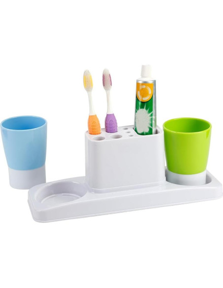 Organizador de Baño Eslite para Cepillos y Pasta de Dientes Organizador de Baño Eslite para Cepillos y Pasta de Dientes