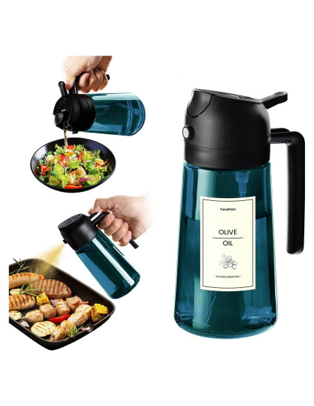 Pulverizador de Aceite de Oliva TrendPlain 470ml Negro Pulverizador de Aceite de Oliva TrendPlain 470ml Negro