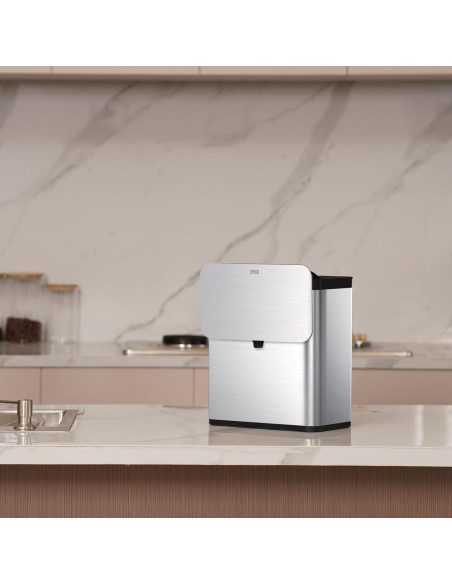 Cubo de Compostaje EKO 7L Acero Inoxidable con Tapa Cubo de Compostaje EKO 7L Acero Inoxidable con Tapa