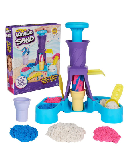 Kinetic Sand Estación de Helados 400g con Conos y Herramientas Kinetic Sand Estación de Helados 400g con Conos y Herramientas