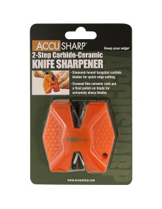 Afilador de cuchillos AccuSharp 2 etapas portátil naranja 2