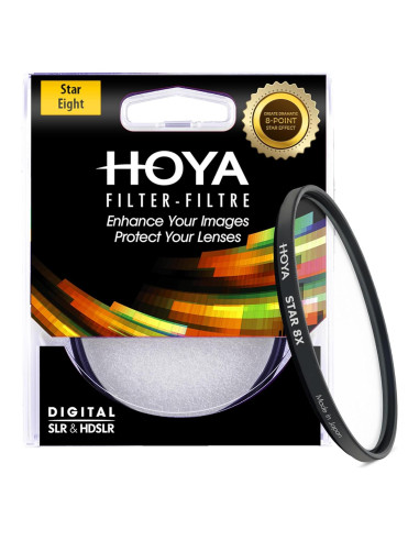 Filtro de Estrella Hoya 67 mm X8 para Cámara DSLR - Efecto 8 Rayos