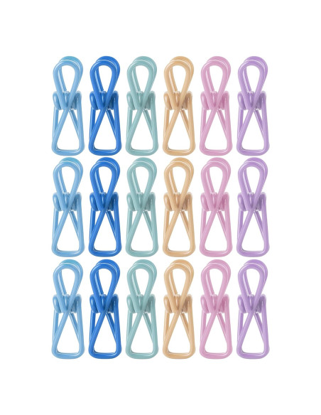 Clips para bolsas Mr. Pen, 18 piezas, colores pastel, 5 cm Clips para bolsas Mr. Pen, 18 piezas, colores pastel, 5 cm