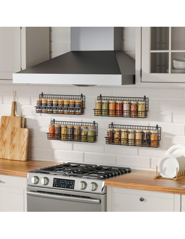 Estante de Especias X-cosrack 4 Niveles Montado en Pared