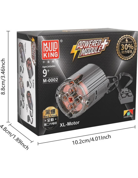 Motor XL Mould King M0002 300 RPM 12V Servo Eléctrico Motor XL Mould King M0002 300 RPM 12V Servo Eléctrico