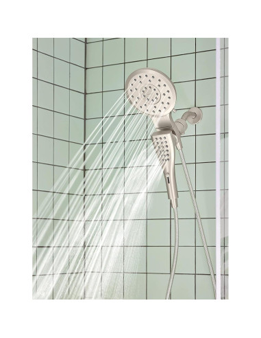 Cabezal de Ducha Moen Verso Níquel 3 en 1 con Magnetix