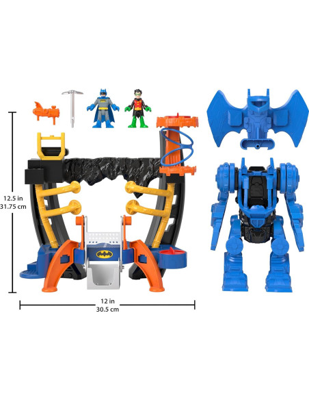 Playset Centro de Comando Robo Batman Fisher-Price 25,4 cm Playset Centro de Comando Robo Batman Fisher-Price 25,4 cm