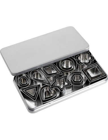 Conjunto Cortadores de Galletas Mini Magigift - 30 Piezas Acero Inoxidable