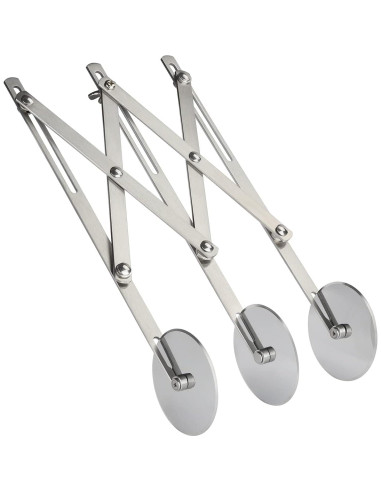 Cortador de Pizza 3 Ruedas Evannt Acero Inoxidable 26 cm