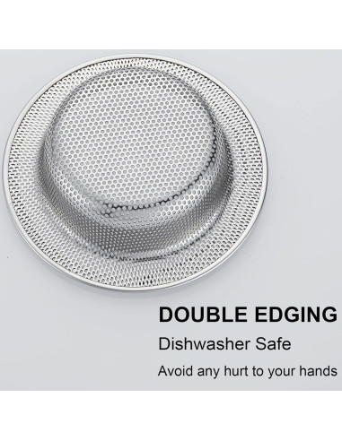 Colador de Fregadero LASSHSWA Acero Inoxidable 2 PCS 11.4 cm