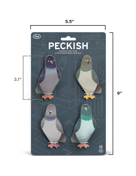 Clips Magnéticos para Bolsas Fred Peckish Set de 4 Clips Magnéticos para Bolsas Fred Peckish Set de 4