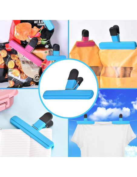 12 Clips para Bolsas Zhtulck Herméticos para Alimentos 12 Clips para Bolsas Zhtulck Herméticos para Alimentos