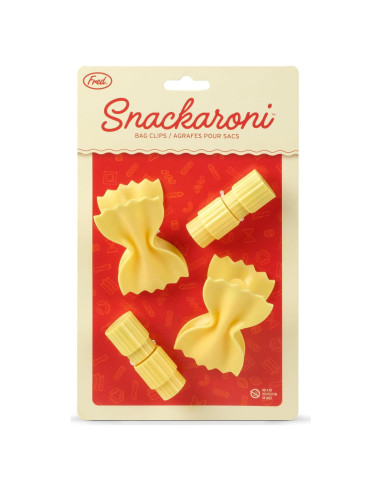 Clips para Bolsas de Pasta Fred Snackaroni Set de 4