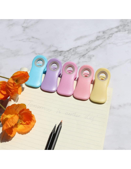 Clips Magnéticos Hasanni para Comida - Paquete de 10 Colores Pastel Clips Magnéticos Hasanni para Comida - Paquete de 10 Colores Pastel