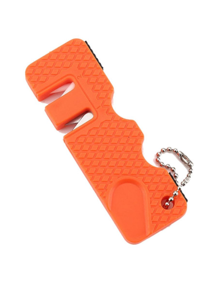 Afilador de cuchillos Jowxsx naranja portátil 11,4 cm Afilador de cuchillos Jowxsx naranja portátil 11,4 cm
